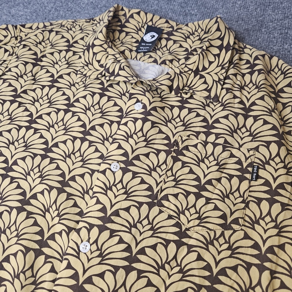 Town And Country‎ T & C Surf Design Woodstock Hawaiian Aloha Shirt Size Large